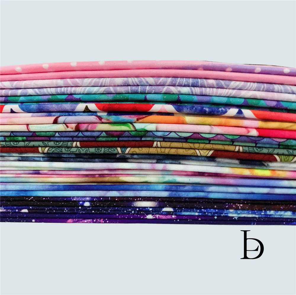 Wide110cm Радужная рыбья чешуя звездное небо облака космическая ткань 100% хлопок