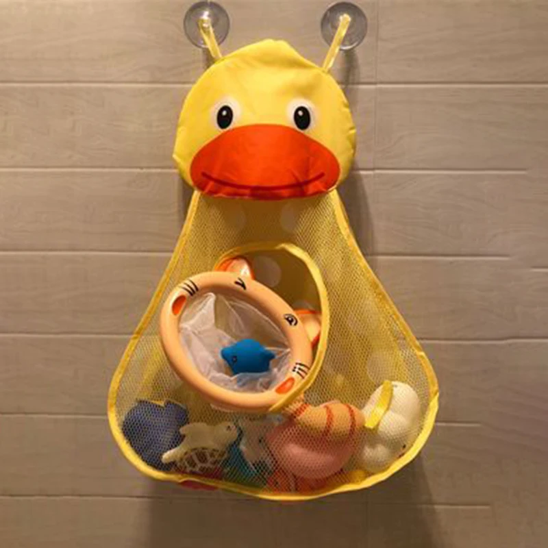 Детская сетка для хранения игрушек ванной комнаты Сетчатая Сумка мультяшных