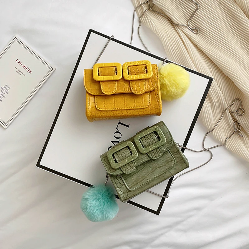 

New Women Shoulder Bag Mini Clutch Small Square Bag Fashion Texture Chain Female Messenger Bag Purse Wild Ins Ladies Handbags