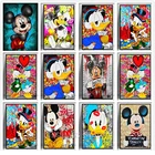 Алмазная 5D картина сделай сам, мозаика с рисунком из мультфильмов Дисней, Микки Маус и Дональд Дак, вышивка крестиком, домашний декор
