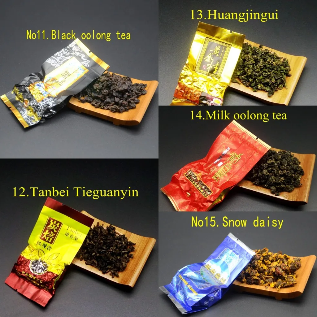Китайский чай с 15 различными вкусами включающий молоко Oolong Pu erh травяной цветок