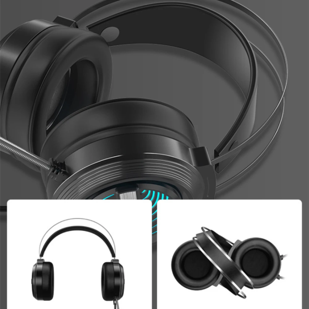 Новые игровые наушники USB Проводная 7 1 объемный звук стерео для геймеров с