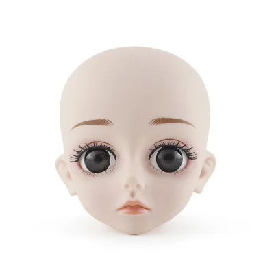 60 см 1/3 BJD кукла лысый голова 4D глаза Bjd куклы Розовая кожа/натуральная кожа Блад