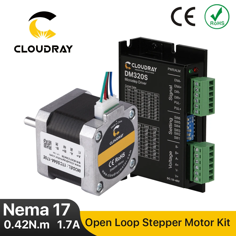 Драйвер шагового двигателя Cloudray Nema 17 драйвер с открытым контуром 0 42 нм 1 7 А 3-2 2 18-40