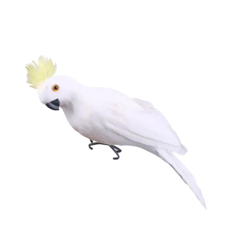 

60% Hot Sale 25/35cm Handmade Parrot Animal Bird Lawn Figurine Ornament Yard Garden Decor