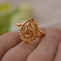 small dubai gold color ring for women have personality ring for women men gold color charm party jewelry african arab items