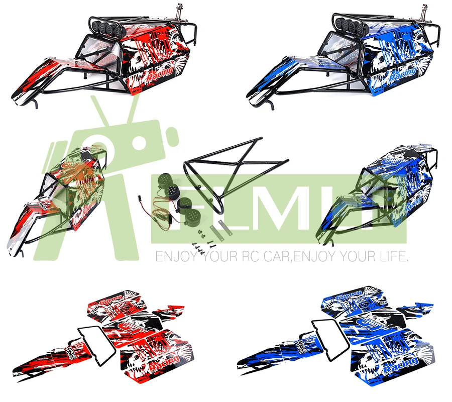 GT Pig Cage с корпусом радиоуправляемого автомобиля и прожектором набор светодиодных