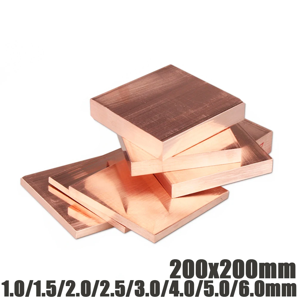 Красный медный вал T2 квадратный плоский стержень модель производителя сделай