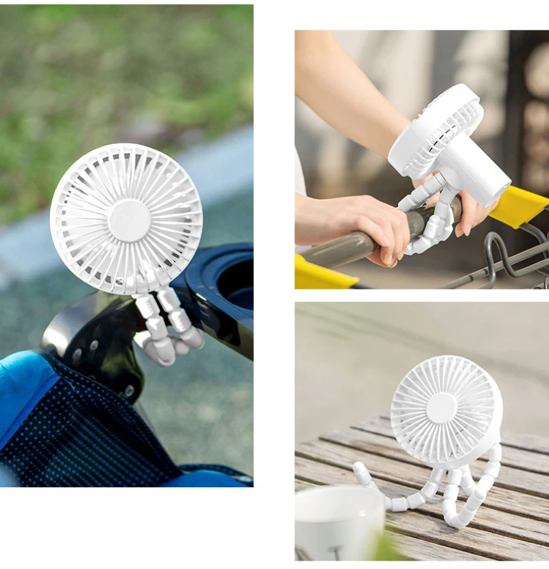 

Air Cooler Mini Fan With 1800mAh Battery Portable Desktop Handheld Clip Fan Cooling USB Personal Rechargeable Fan Cooler