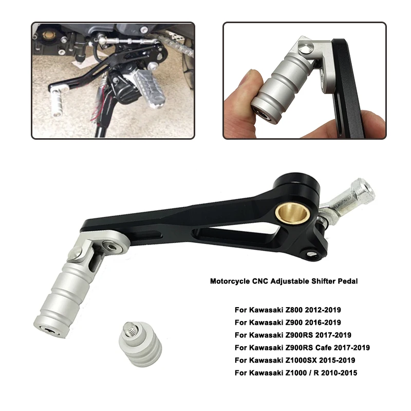

For KAWASAKI Z800 Z900 Z1000 Z1000R Z1000SX Z900RS Motorcycle CNC Aluminum Adjustable Folding Gear Shifter Shift Pedal Lever