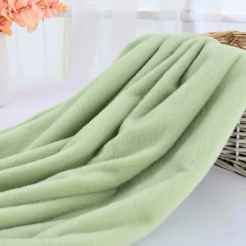 Искусственный мех норки однотонная ткань из искусственного меха утолщенные