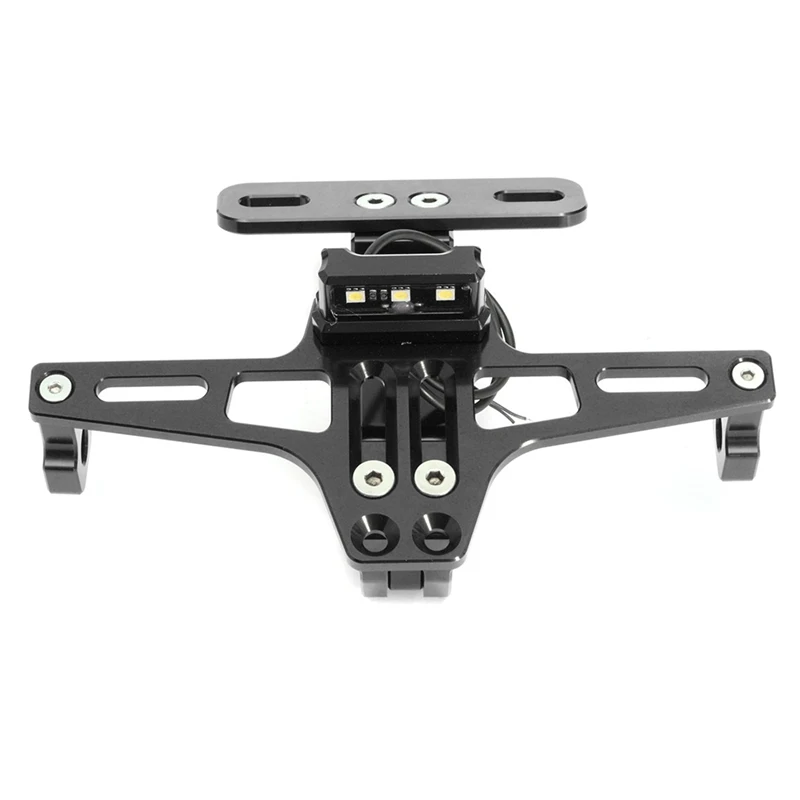 Cnc рамка мотоцикла номерной знак держатель кронштейн со светодиодной подсветкой