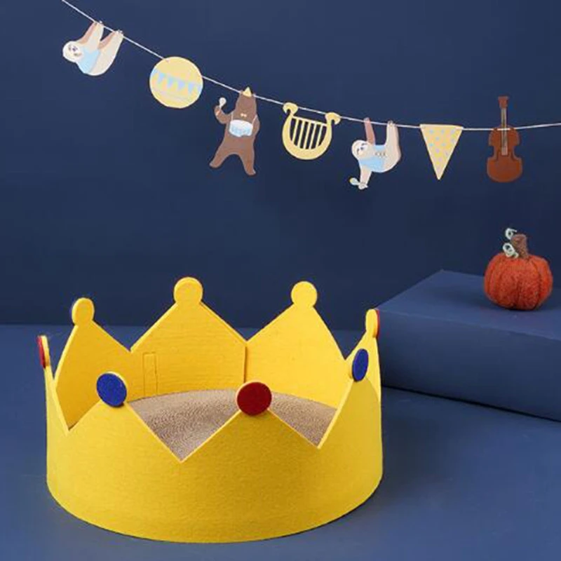 

Crown Scratching Board Bed Corrugated Cat Scratching Board Claw Grinder Cat Litter Summer Liangwo House