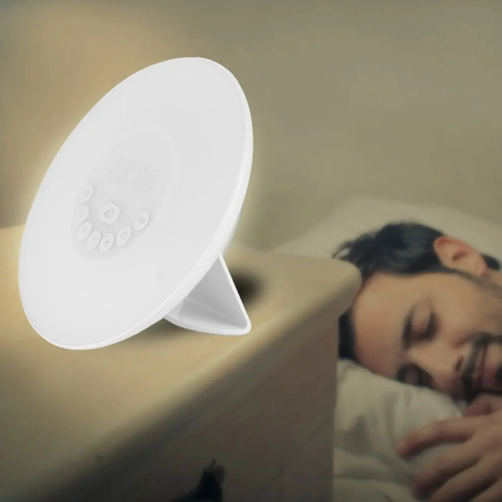 Уникальный дизайн Красочные спальня Пробуждение цифровой будильник новинка RGB