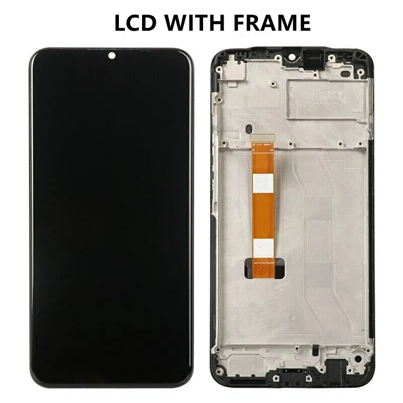 original 6 5 for realme c15 rmx2180 lcd display touch screen assembly with frame free global shipping