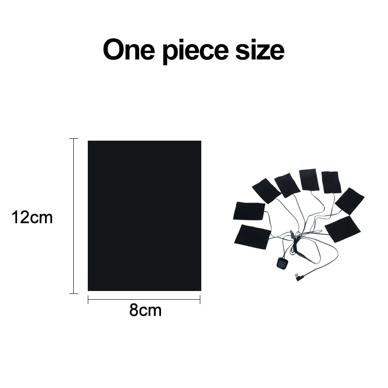 Зимний подогреваемый Нагреватель Лист 5 в ПЭТ-грелка один для восьми 8 USB