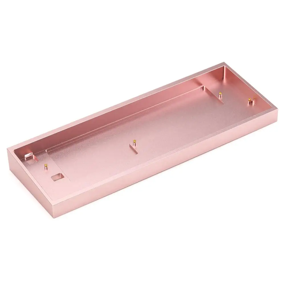 Rose gold KBDfans тофу 60% Алюминиевый Чехол gh60 dz60 - Цвет: Rose gold