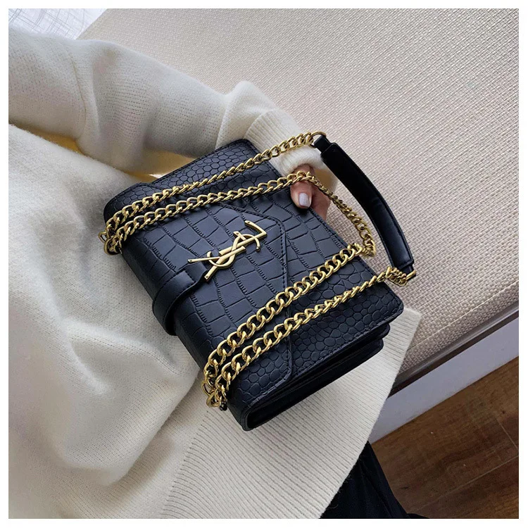 

NEW Fashion for Women's Retro Square Crossbody Single Shoulder Bags PU Leather Messenger Chain Bag