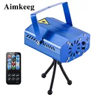 Светодиодный лазерный светильник s, диско-проектор, сценический светильник, эффект DJ, голосовой активированный светильник вечерние свадебные Рождественские декорации с дистанционным управлением