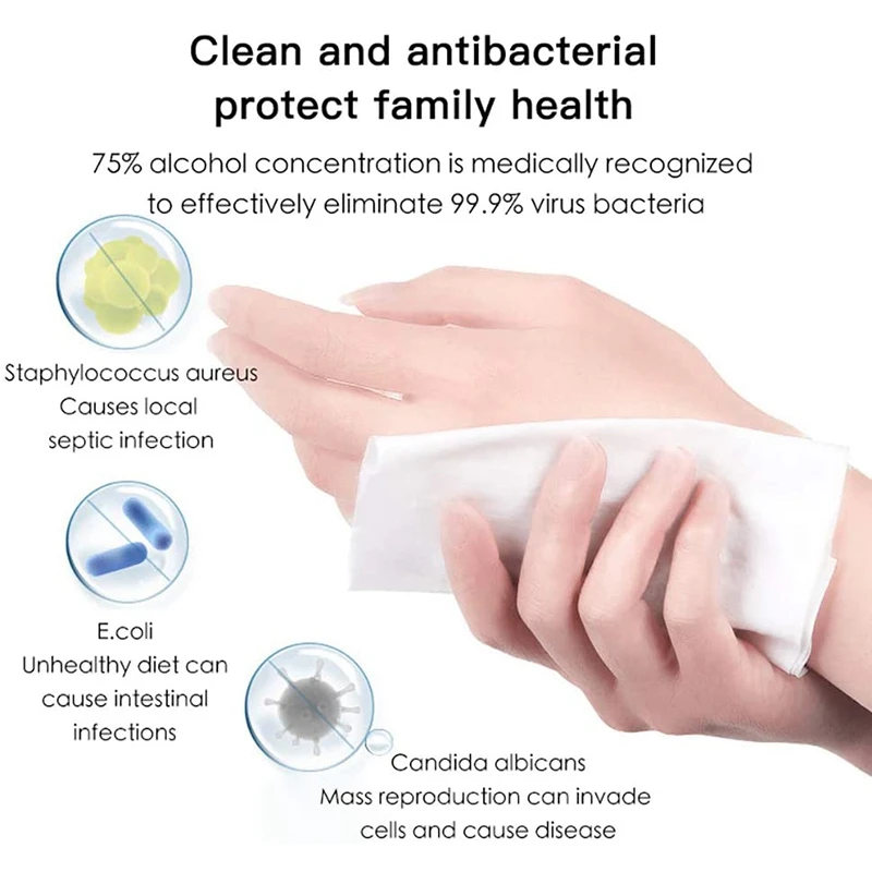 

Disinfection Wipes Wet Wipes Cleansing Cloths Great for Eyeglasses, Tablets,Keyboards and Other Delicate Surfaces (1 Package/50