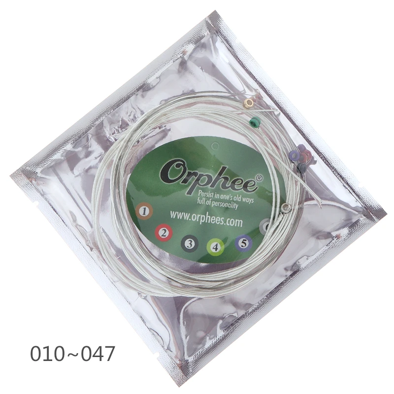 Orphee 6 шт./компл. акустические гитарные струны специальный посеребренный