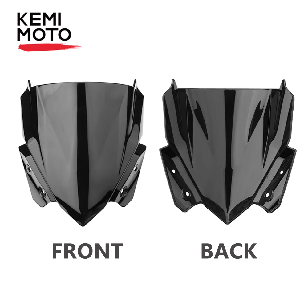 KEMiMOTO ветровое стекло для Kawasaki Z650 ветровой экран лобовое стекло Z 650 обтекатель Крышка защита от ветра дефлектор аксессуары для мотоциклов
