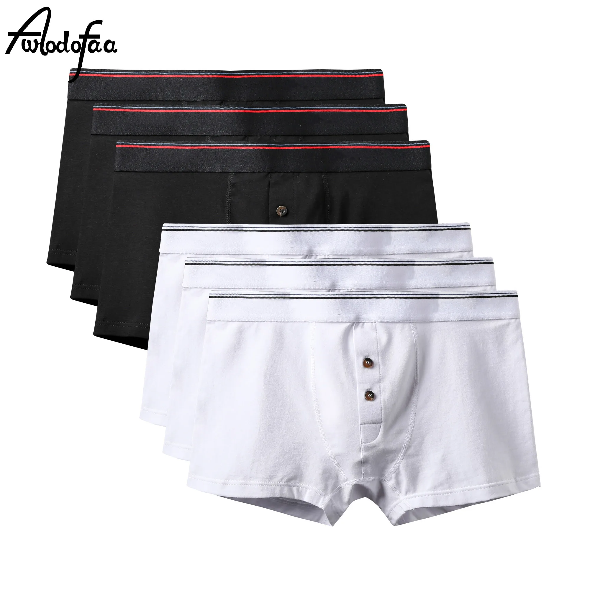 Трусы боксеры мужские 6 шт./лот мягкие хлопковые шорты эластичные удобные