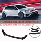 Автомобильный передний бампер, спойлер, сплиттер из углеродного волокна для Volkswagen VW Golf MK77,5 GTI R GTD, бампер, губа, диффузор, защитная крышка