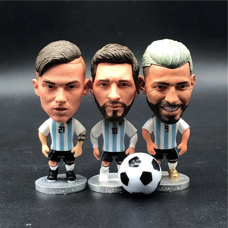 Кукла Soccerwe с героями мультфильмов высота 2 55 дюйма куклы Месси Кун Дыбала