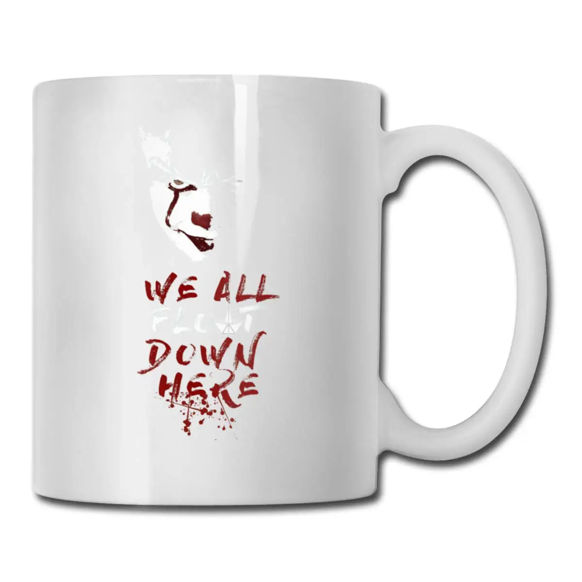 Whitef Pennywise клоун кофейные кружки мы все плаваем здесь чашка с ложкой для перемешивания