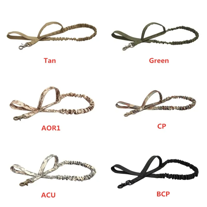 Тактическая веревка для собак телескопическая Тяговая 6 цветов нейлоновый