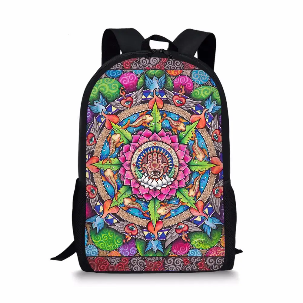 

Women Men Backpacks Fashion Hamesh Hand Print School Bags For Teenager Boys Girls Travel School Backpack Casual Mochila Escolar