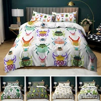 simple style bedding set kids single bed duvet cover set with pillowcase teenagers bedclothes comforter quilt cover set double