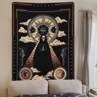 tapestry wall hanging polyester mandala grim reaper pattern blanket home decorlg814 15
