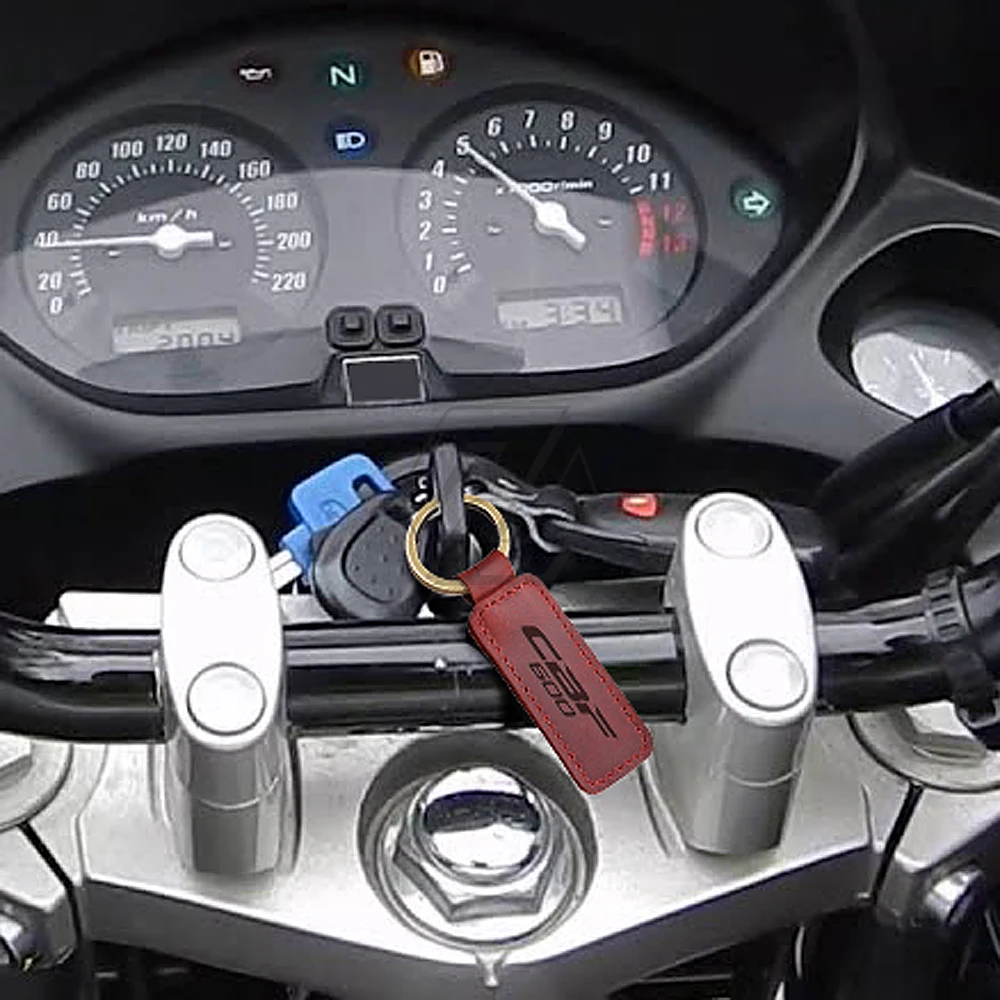 Для Honda CBF600 CBF 600 ключ мотоцикл брелок из воловьей кожи кольцо | Автомобили и