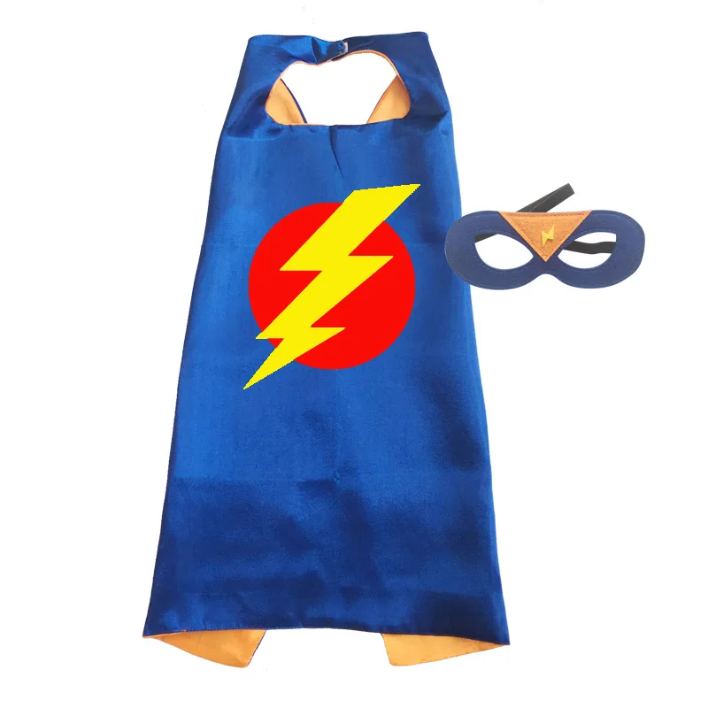 Осветляющая накидка супергероя болт костюмы флэш-накидка с маской косплей