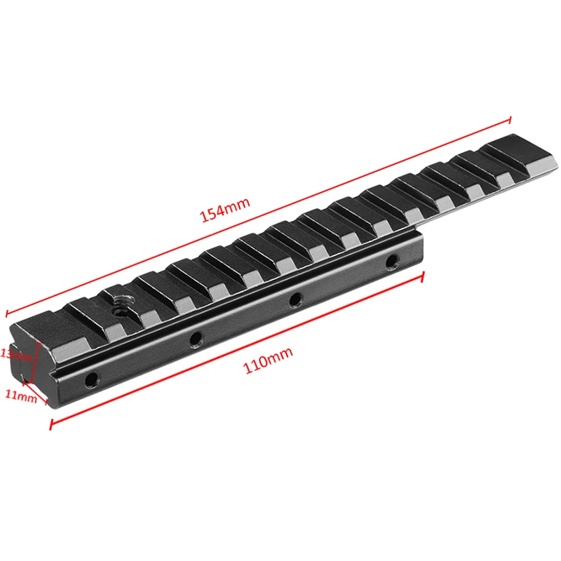 Tactical Hunting Dovetail Extension 11mm to 20mm Picatinny Weaver Rail Adapter Mount Base Rifle Accessories | Спорт и развлечения