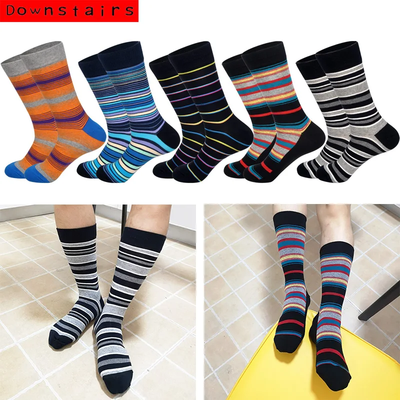 Мужские длинные носки в стиле Харадзюку уличные модные классические хип-хоп