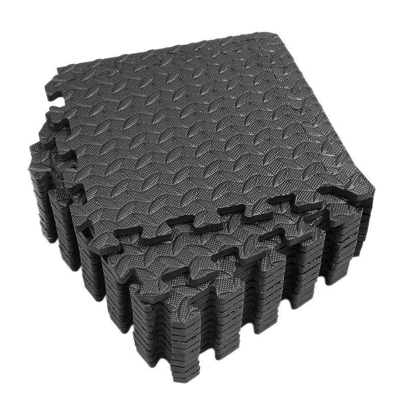 

New Sale 24Pcs Exercise Mat with Interlocking Tiles Eva Children Play Mat for Gym Home Equipment Workouts 30X30Cm
