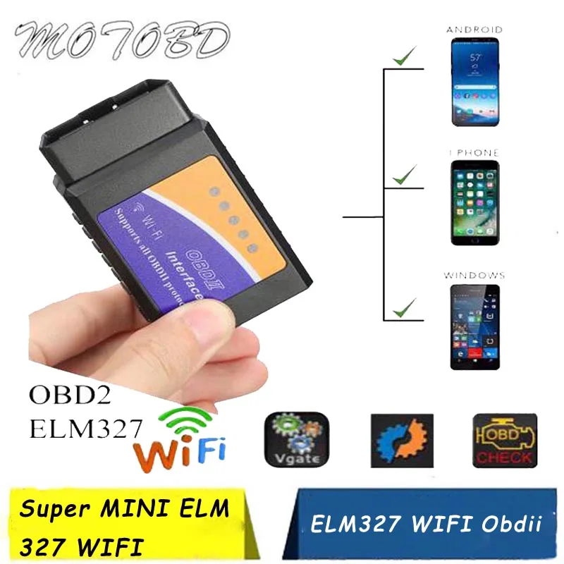 ELM327 Мини тестер OBD 2 Автомобильный диагностический сканер новейший V1.5 Супер OBD2 II