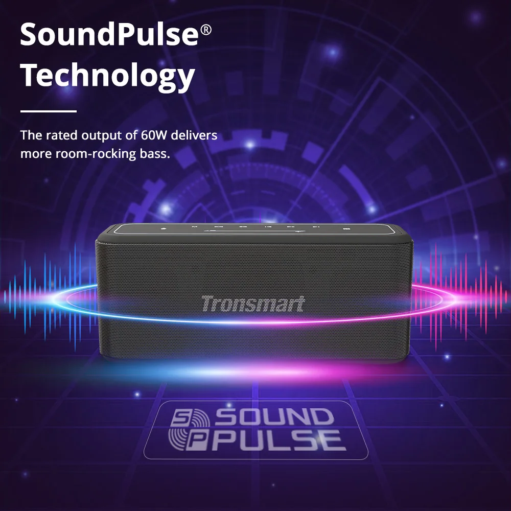 [Новинка] Tronsmart Mega PRO TWS 60 Вт NFC домашний Bluetooth колонка 10400 мАч аккумулятор умный