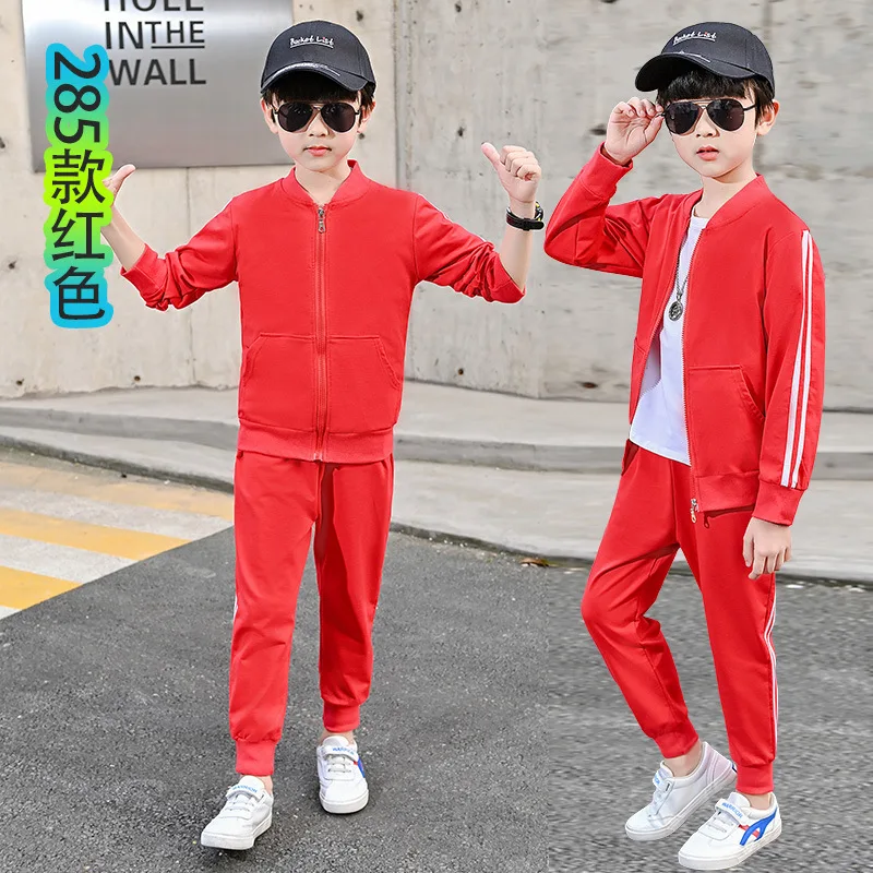 

2020 winter Autumn Children unsex kids baby girls Boys Sports pullover coat jacket + Pants 4 6 8 10 12 years Clothes Tracksuits