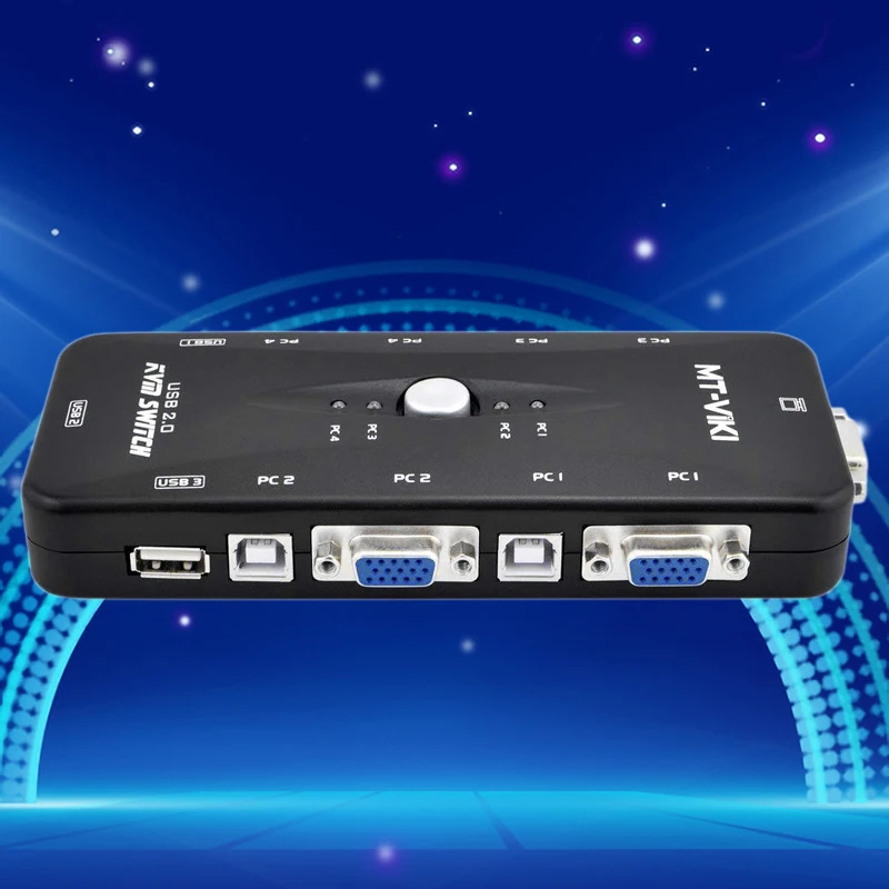

Kvm Switch with One To Four Usb Connections Kvm Switch with Four Inputs and One Output