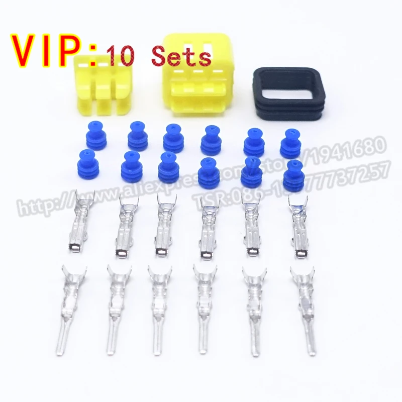 10 комплектов автомобильный разъем 6 контактов Лучшая цена | Обустройство дома