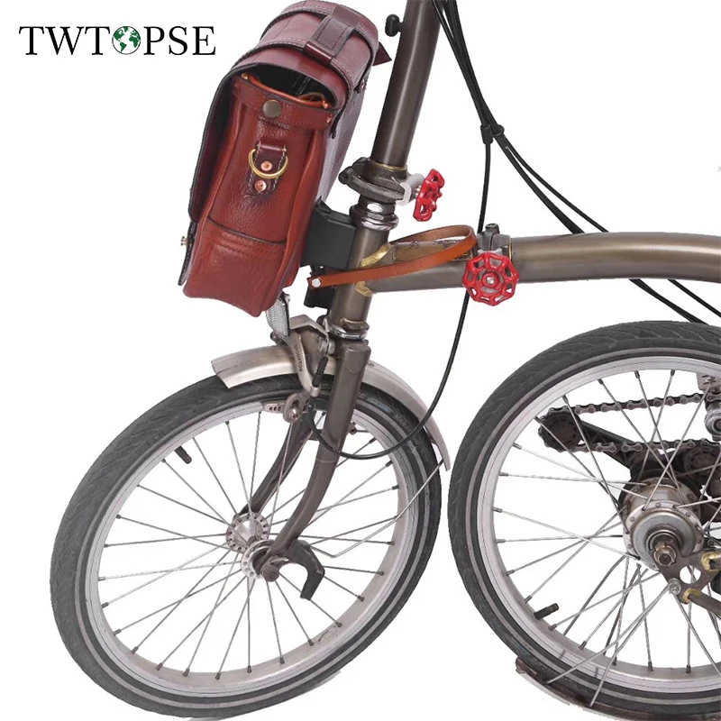 Держатель для велосипедной сумки TWTOPSE кожаная лента велосипедных сумок Brompton
