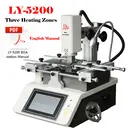 Мобильная паяльная станция горячего воздуха LY 5200 BGA, сенсорный экран, 3 зоны, комплект сопел PCB Jig 3400 Вт, ремонтный набор инструментов