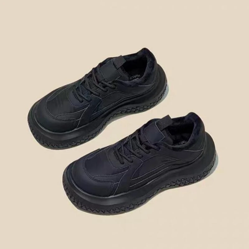 

Winter Ankle Sport Platform Women Boots 2022 Snow Fur Warm Flats Woman Shoes Designer Non-slip Runninng Casual Shoes Femme Boots