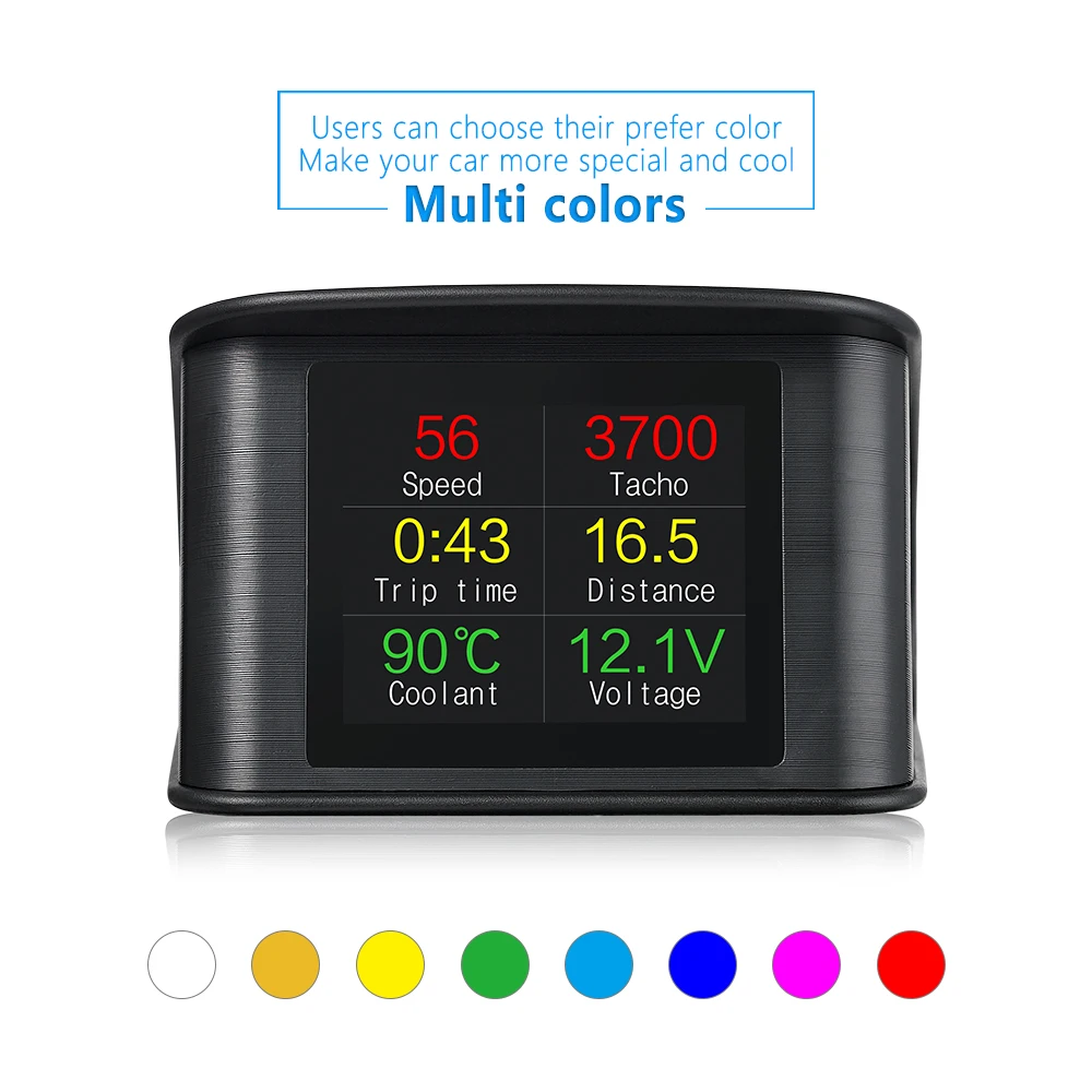 Дисплей HUD P10 Автомобильный GPS OBD OBD2 диагностический инструмент проектор цифровой