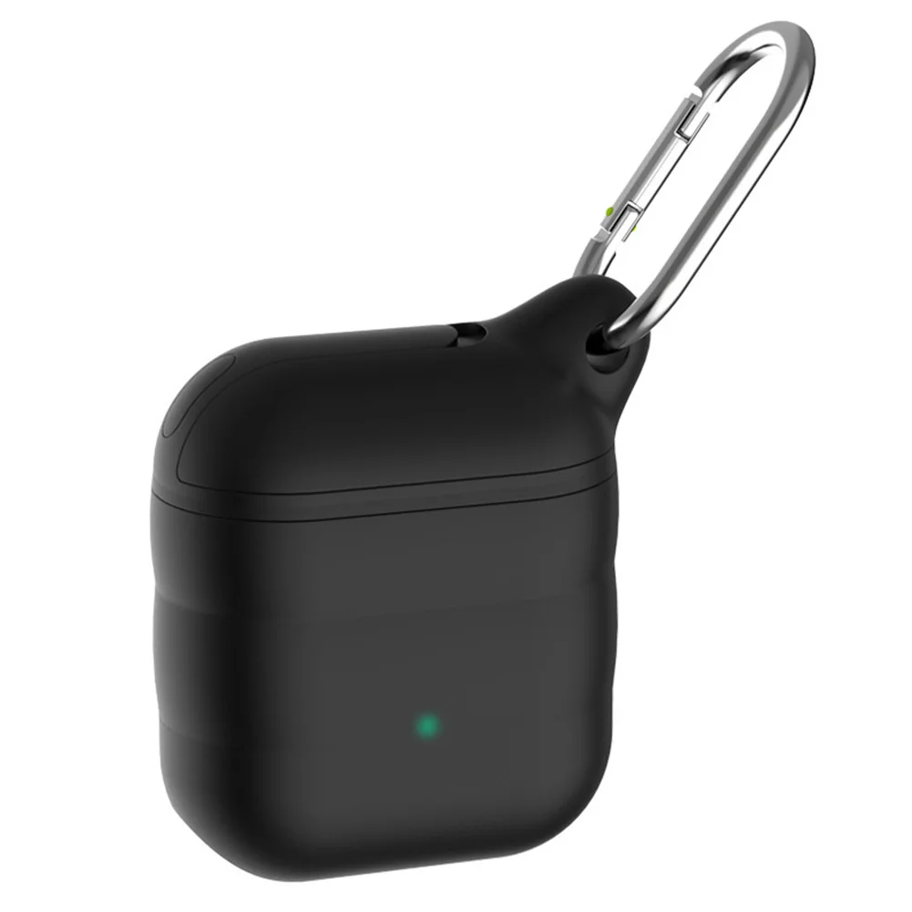 Мягкий силиконовый чехол для наушников Apple AirPods 1 2 защита от потери
