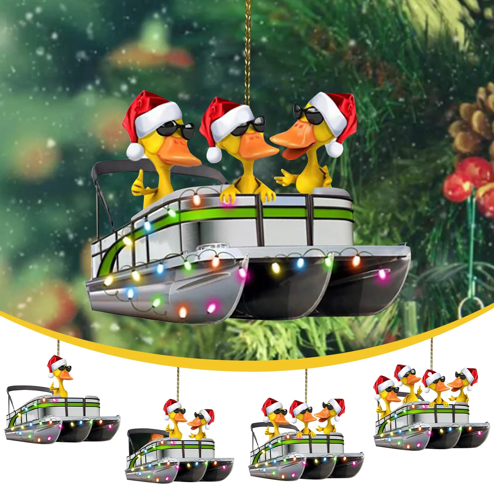 

2021 Рождественская плантация семейство из 4 деревянных предметов для рукоделия наружный двор животных Сад рождественские украшения